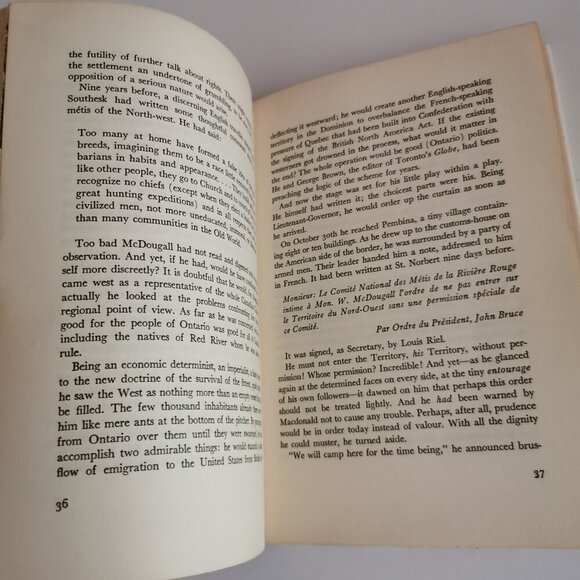 1961 The Man Who Had to Hang Louis Riel Book EX-LIBRARY Canadian History Metis - Picture 8 of 10